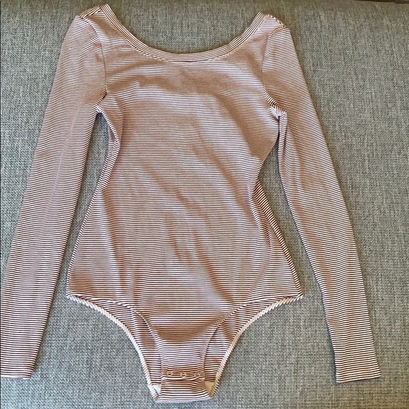 PURE + GOOD Tops - PURE + GOOD: striped bodysuit